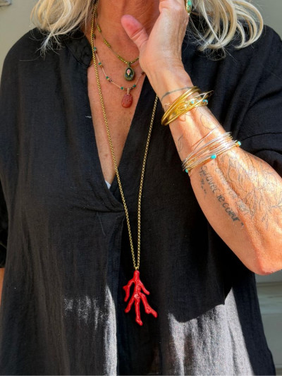 Collier CORAIL rouge