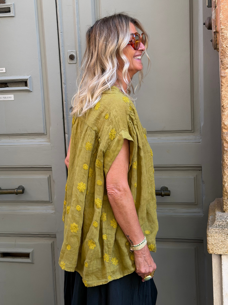 Blouse ANNA vert frog