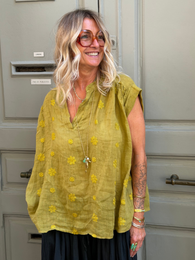 Blouse ANNA vert frog