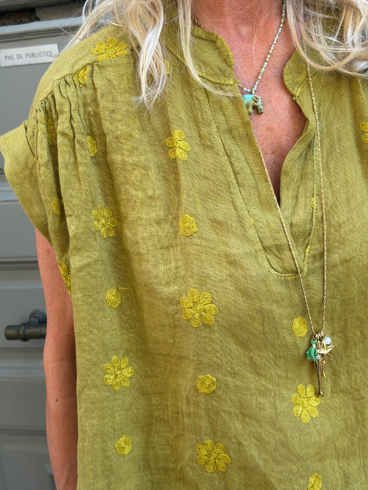 Blouse ANNA vert frog