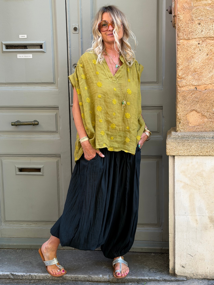 Blouse ANNA vert frog