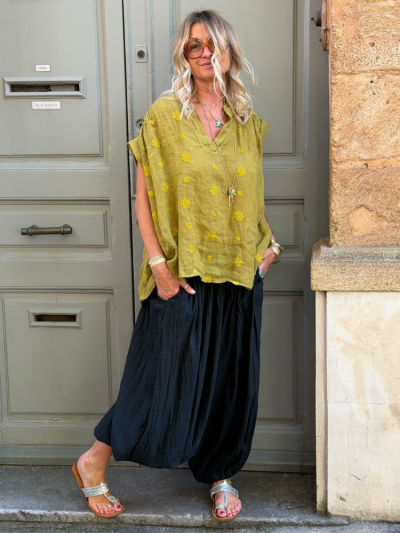 Blouse ANNA vert frog