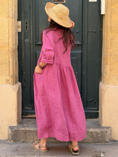 Robe INOLA vieux rose 2