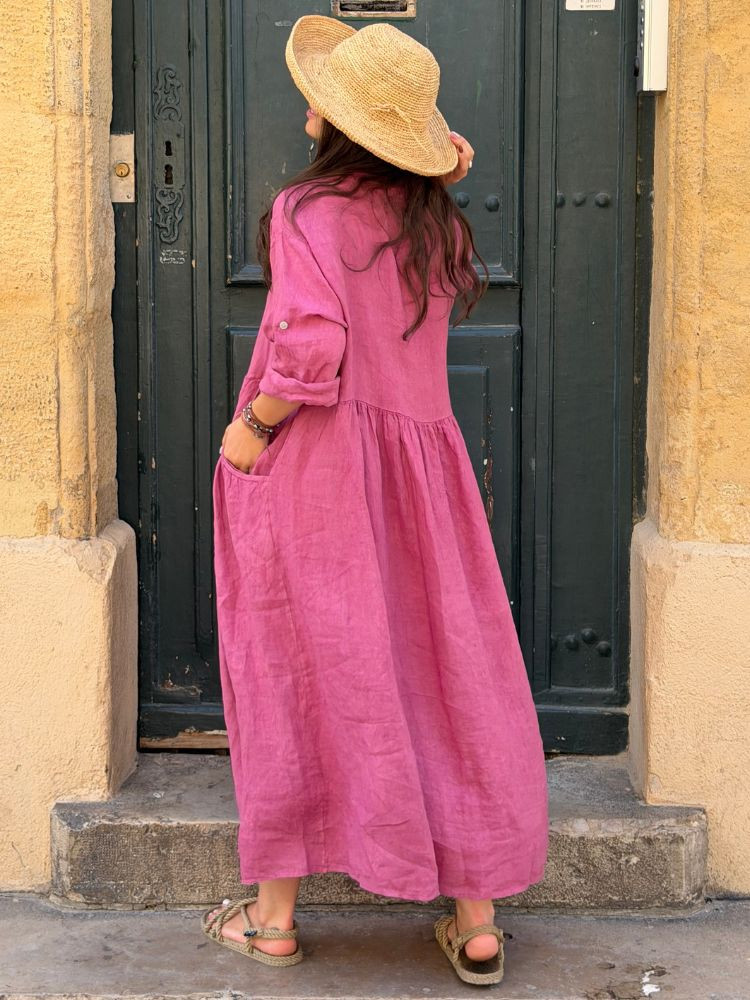 Robe INOLA vieux rose