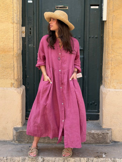 Robe INOLA vieux rose