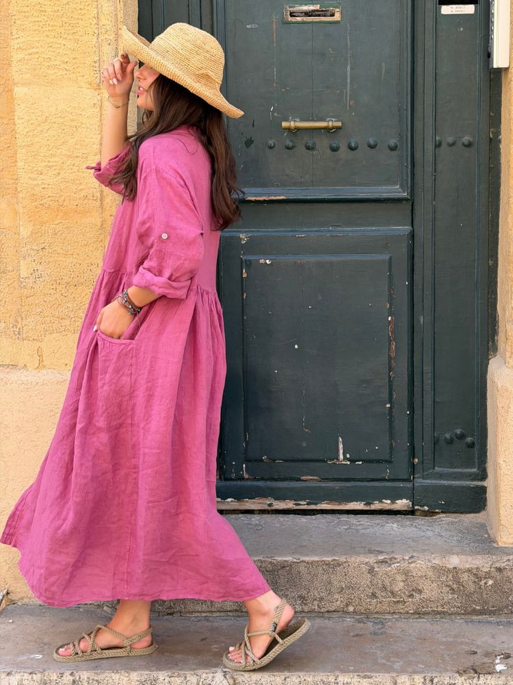 Robe INOLA vieux rose