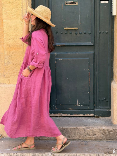 Robe INOLA vieux rose