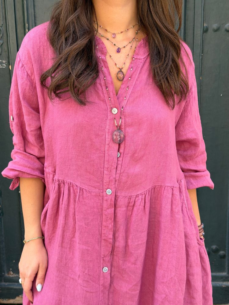 Robe INOLA vieux rose