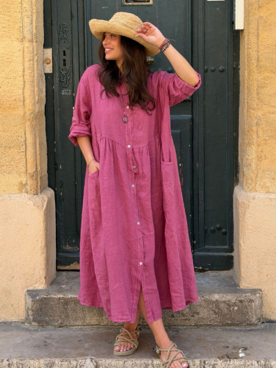 Robe INOLA vieux rose