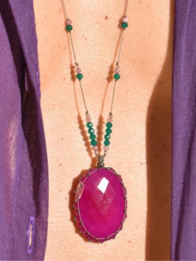 Talismans CLINT Agate Fuchsia