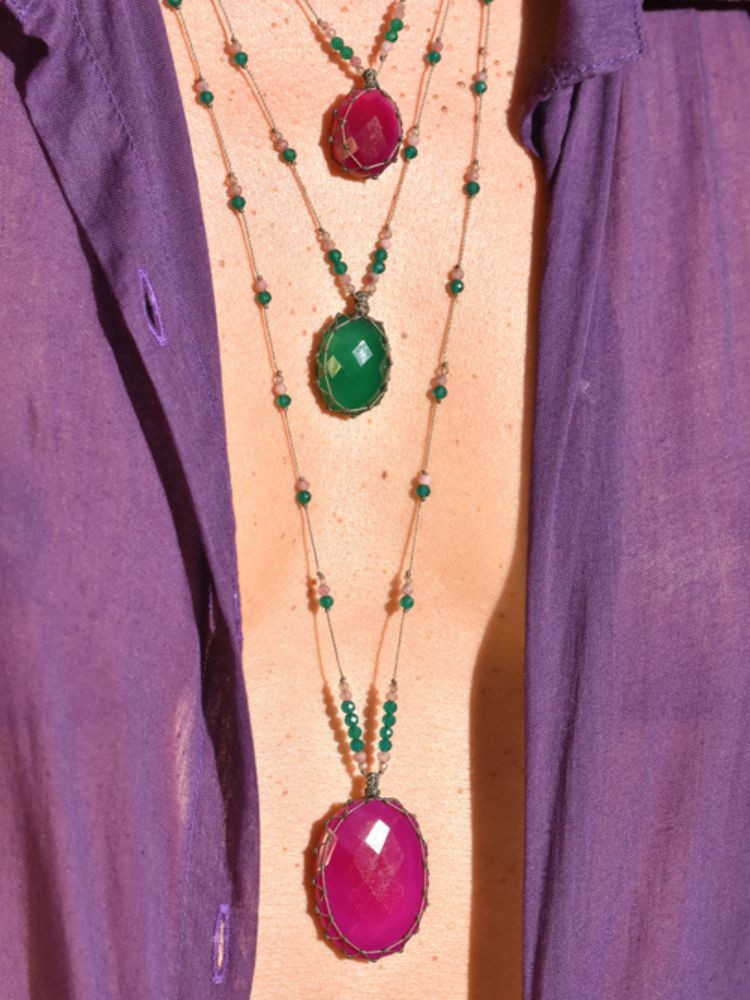 Talismans CLINT Agate Fuchsia