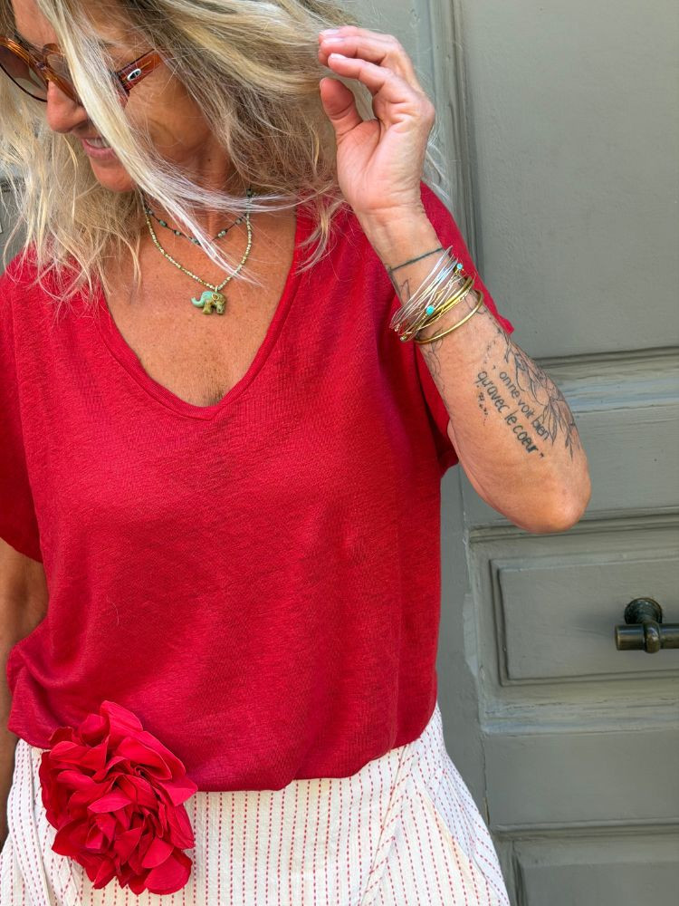 T-shirt BOLZIANO rouge