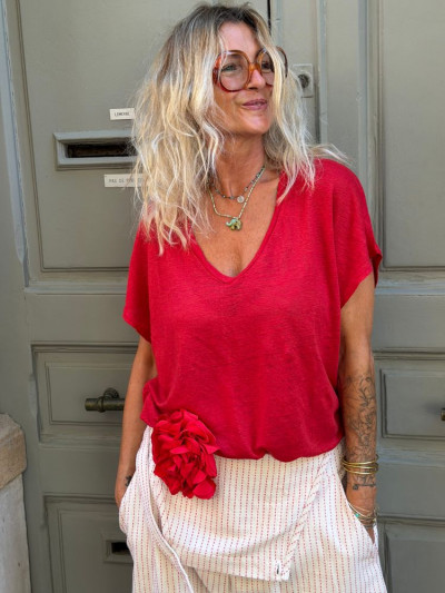 T-shirt BOLZIANO rouge