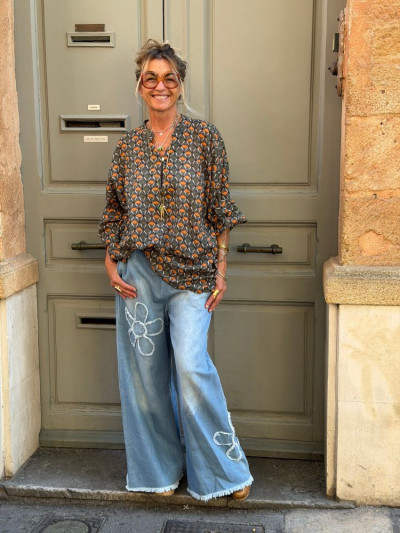 Blouse MIRABOLANO vert 2