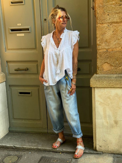 Blouse JESSE blanc 2