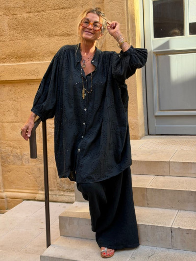 Robe/Chemise ESTELLE noir 2