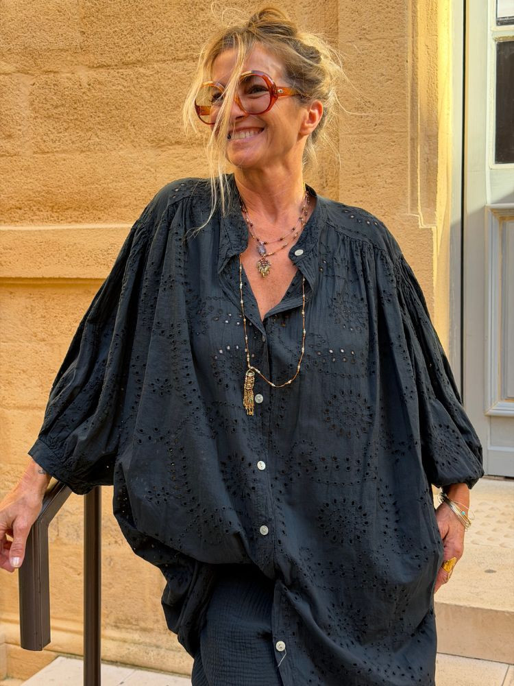 Robe/Chemise ESTELLE noir