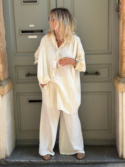 Robe/Chemise ESTELLE écru 2