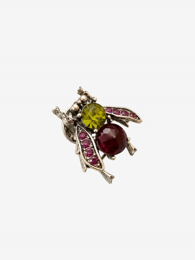 Broche ABELIA à strass violet