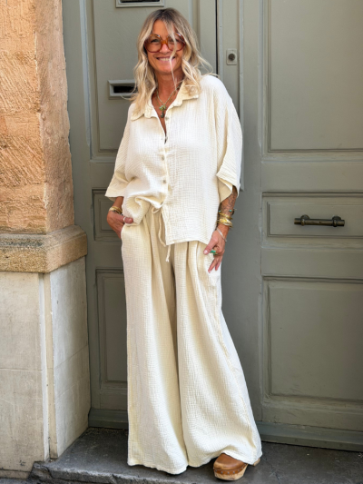 Pantalon JULIEN écru 2
