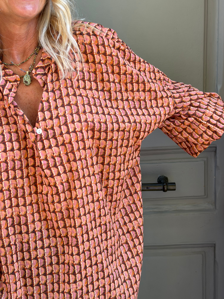 Blouse MIRABOLANO terracotta