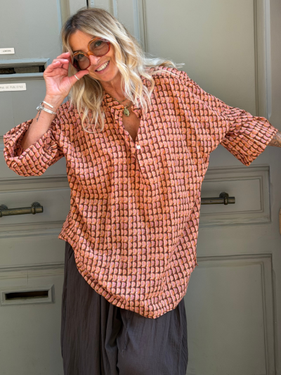 Blouse MIRABOLANO terracotta