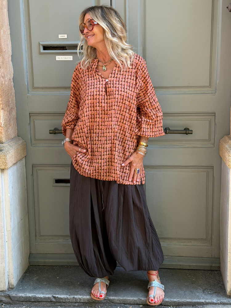 Blouse MIRABOLANO terracotta