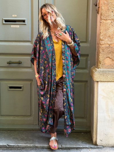 Kimono ALIZEE marine 2