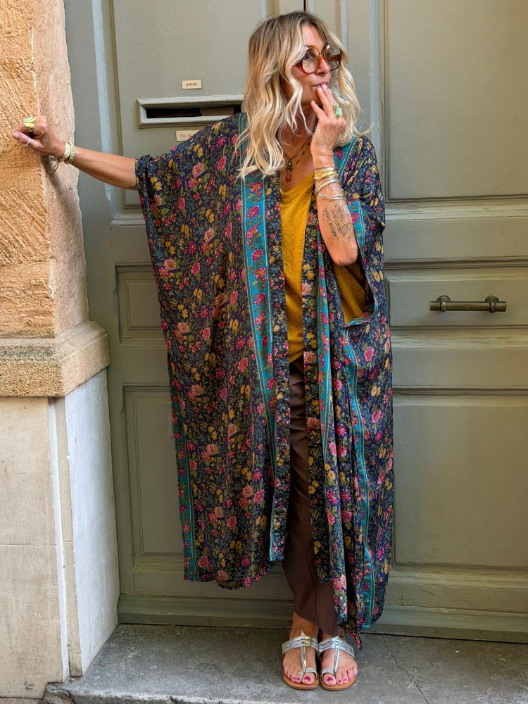Kimono ALIZEE marine