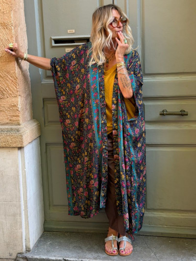 Kimono ALIZEE marine