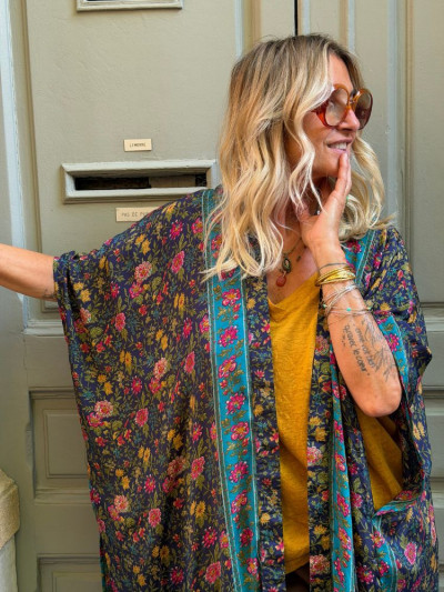 Kimono ALIZEE marine