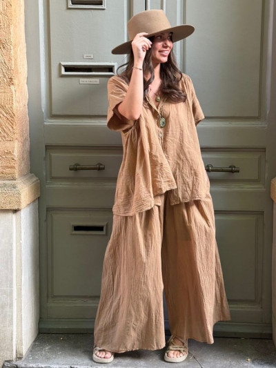 Pantalon BLOISE camel 2