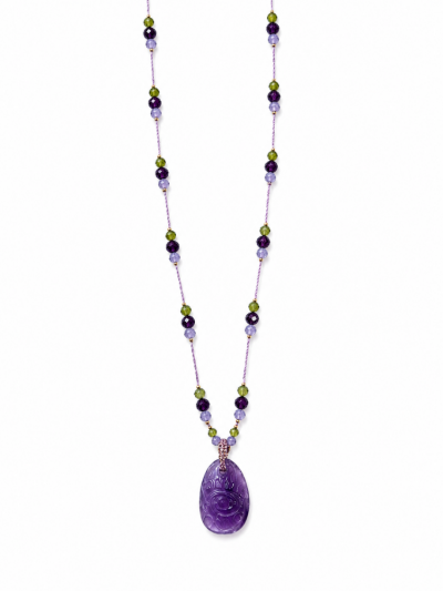 Collier PLUME violet