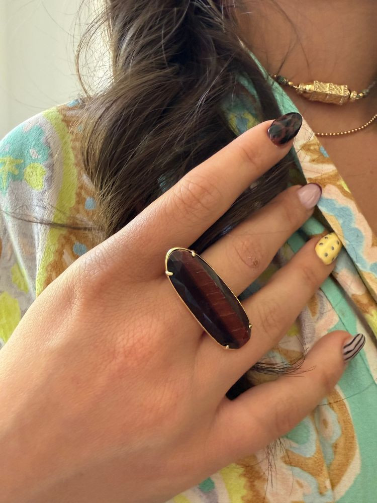 Bague ANA bordeaux