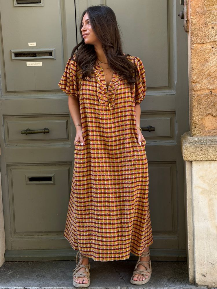 Robe ATHENES carreaux