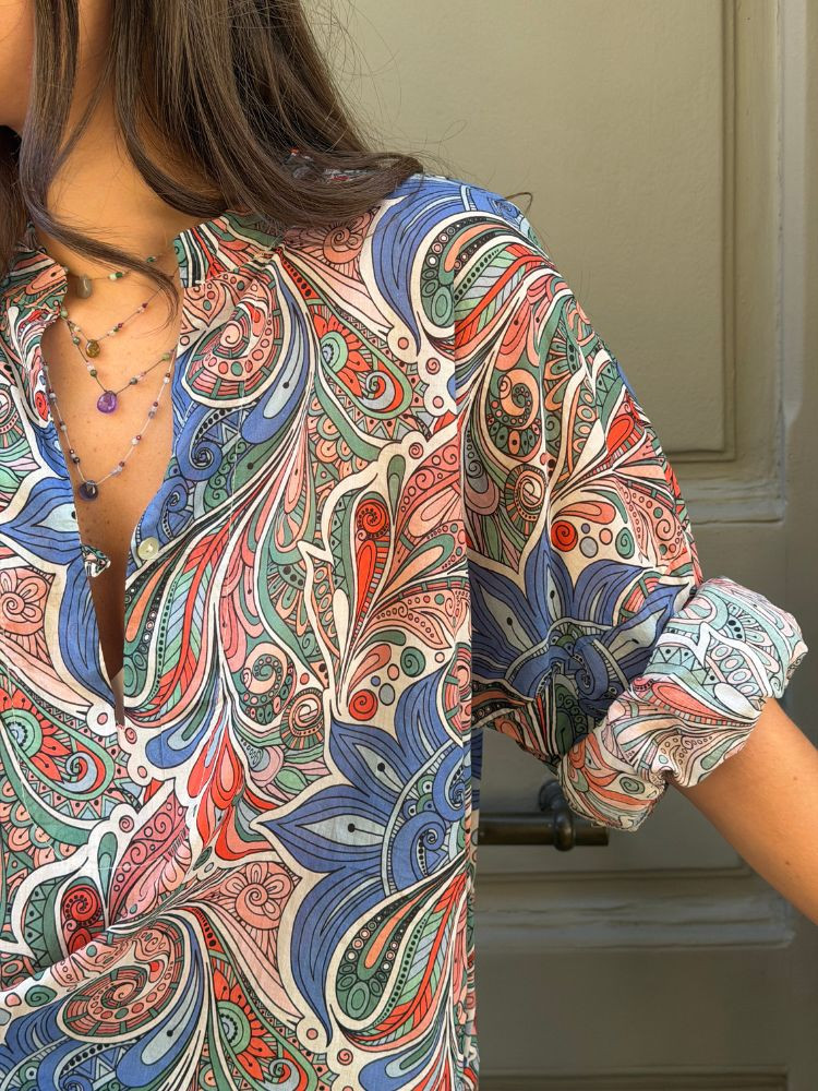 Blouse MIRABOLANO bleu