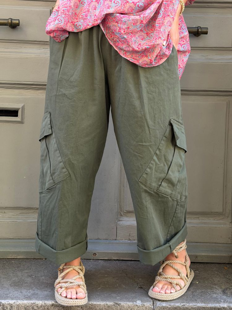 Pantalon SOLINE kaki