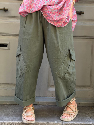Pantalon SOLINE kaki