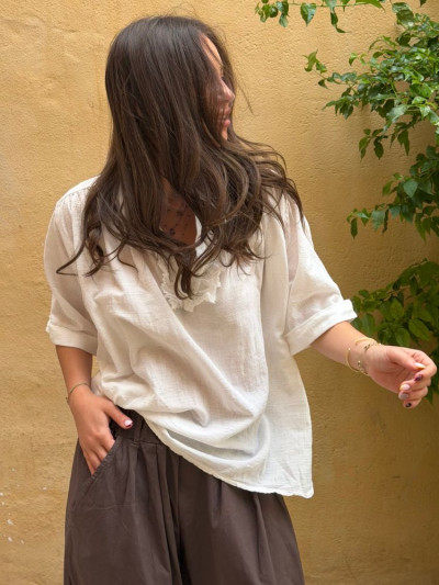 Blouse OSCAR blanc