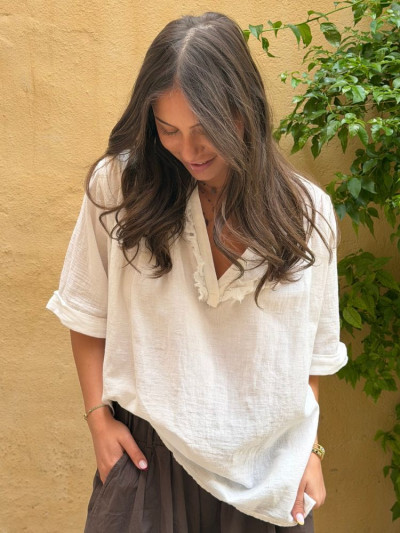 Blouse OSCAR blanc