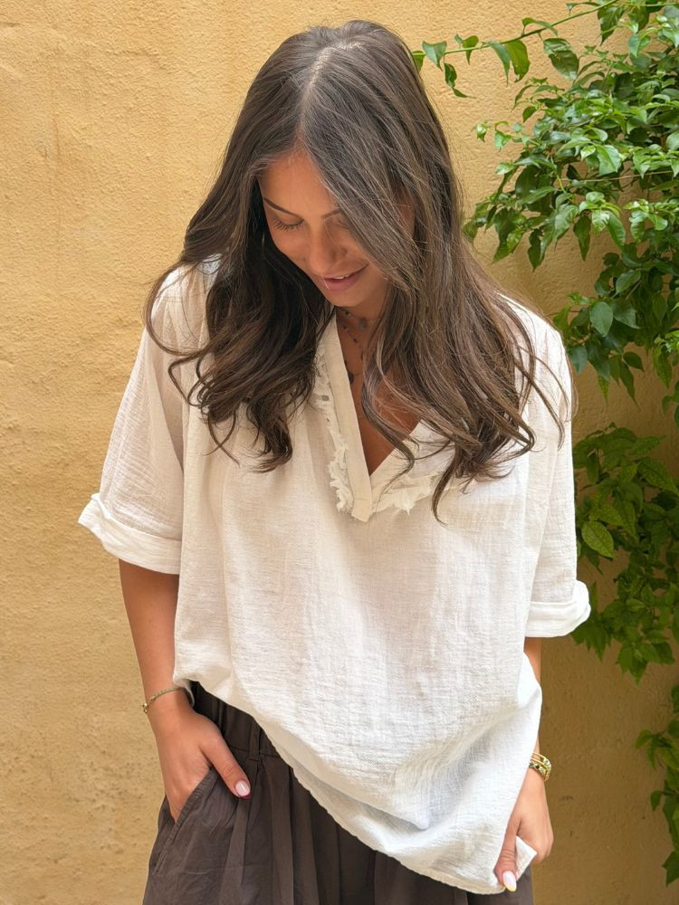 Blouse OSCAR blanc