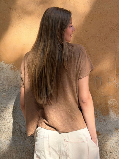 T-shirt CAROL camel