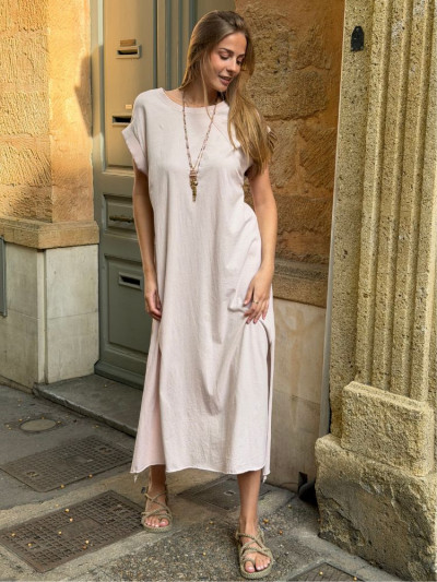Robe HORTENSE rose poudré
