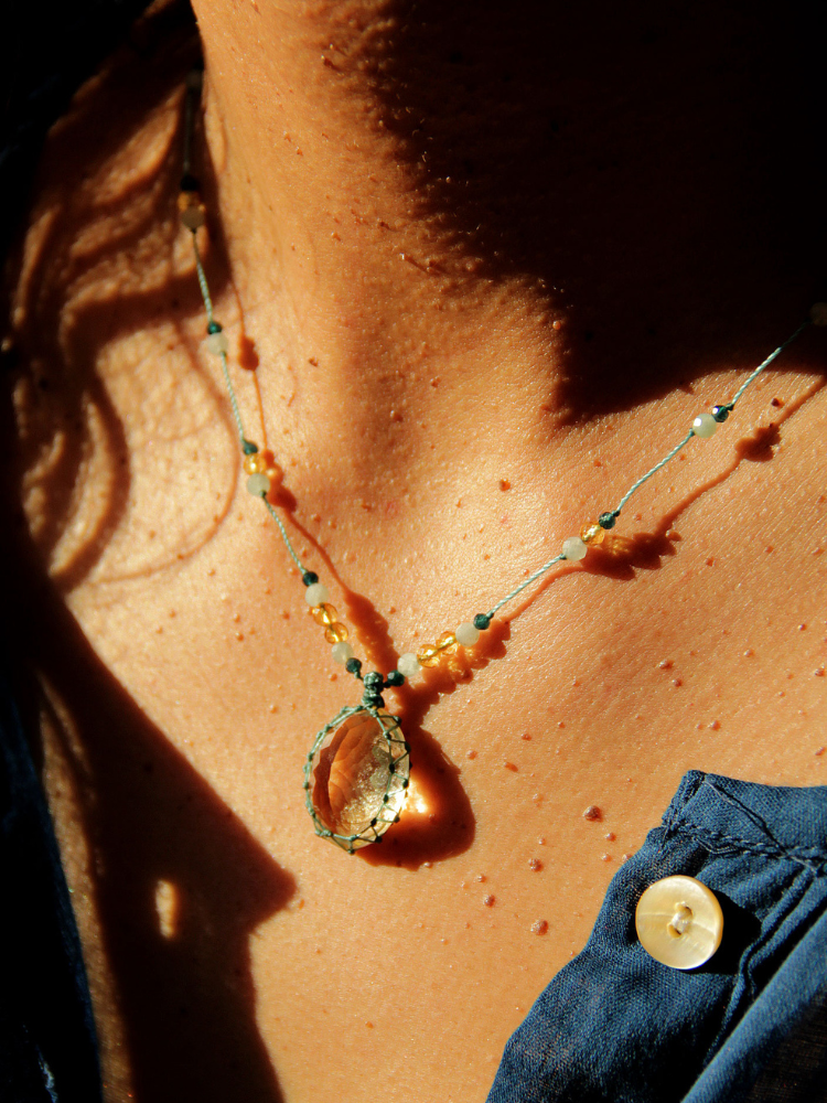 Petit talisman LEA citrine
