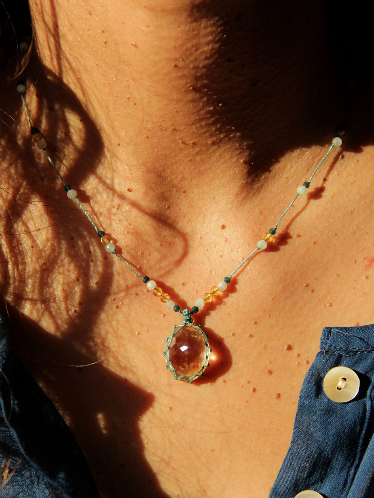 Petit talisman LEA citrine