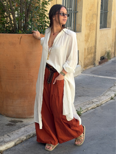 Pantalon RAPHI brique