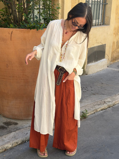 Pantalon RAPHI brique