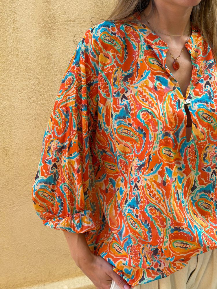 Blouse MIRABOLANO corail