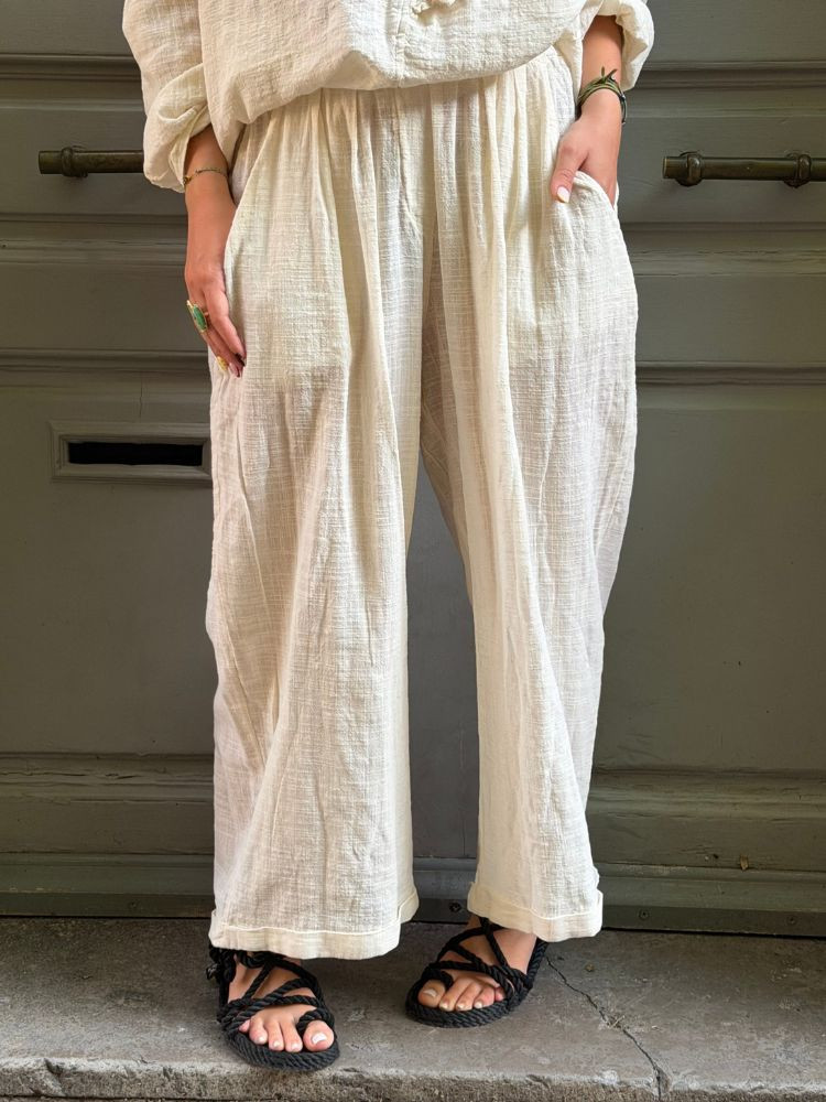 Pantalon BURRO écru