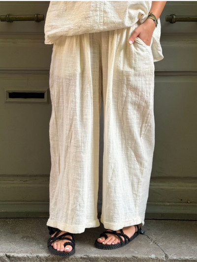 Pantalon BURRO écru